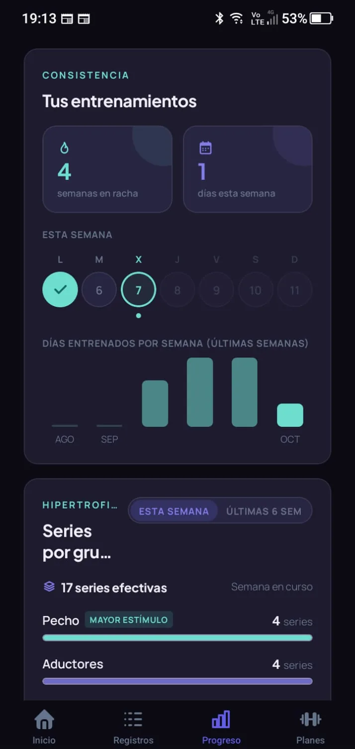 App del socio: Ve cómo avanza